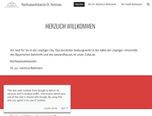 Tablet Screenshot of dr-reitmann.de